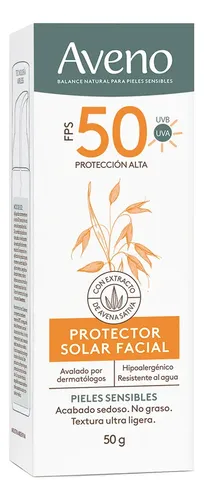 Aveno Protector Solar Facial Crema Fps50 X 50 G