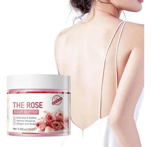 Manteca Corporal De Rosas Para Piel Seca, Aceite De Rosa Na