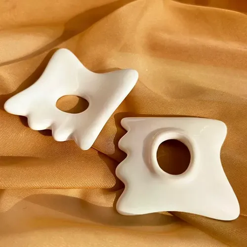 Tablero Gua Sha De Cerámica Para El Cuidado De La Piel