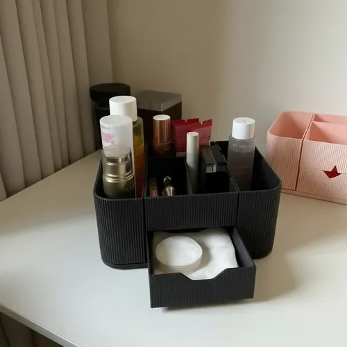 Organizador Maquillaje Modular Porta Cosméticos Negro