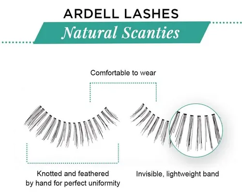 Pestañas Postizas Ardell Scanties Negras Pack X4