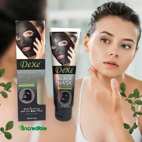 Mascarilla facial para piel normal Dexe Mascarillas Black Mask 120g y 120mL