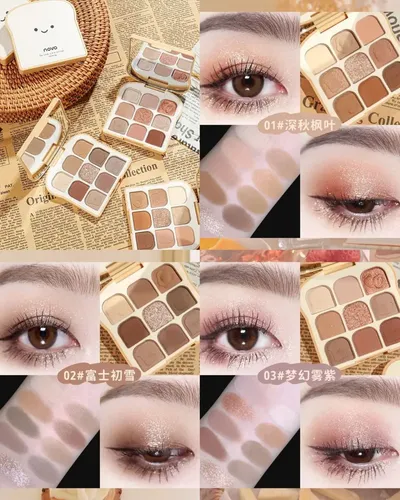 Toast Paleta X9 Sombras De Ojos Mate Y C/ Brillos Color 01