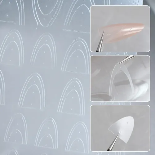 Pegatinas De Uñas Francesas Pegatina De Uñas Transparente Fr