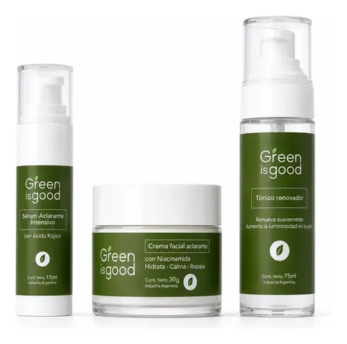 Kit Facial Aclarante de Noche para Ojeras y Manchas con Niacinamida y Ácido Kójico