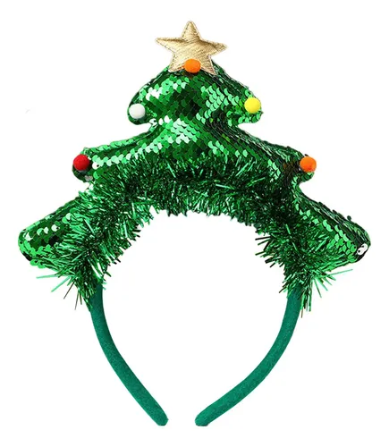 Diadema Navideña, Bonita Foto Decorativa Con Lentejuelas, Ár