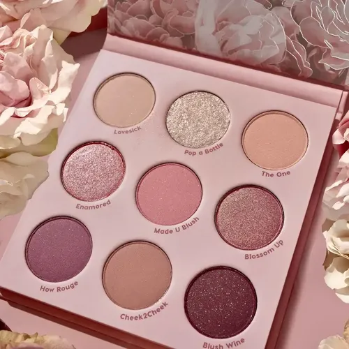 Paleta de Sombras ColourPop Blush Crush 9 Tonos Nude Satinado
