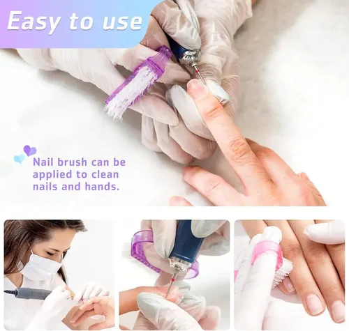 30 Cepillos Para Manicure, Elimina Residuos Y Quita Polvo