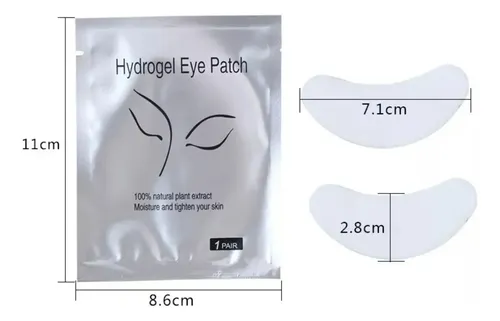 Pack de Parches de Hidrogel Hipoalergénicos para Pestañas, 50 Pares