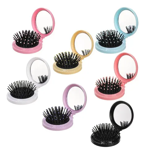 Foldable Air Cushion Small Comb With Makeup Mirror, Diy
