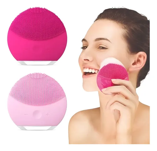 Limpiador Facial Eléctrico USB Lucky Plus Forever 6 Velocidades Fucsia