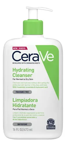 Cerave Limpiador Facial Hidratante Para Piel Normal A Seca