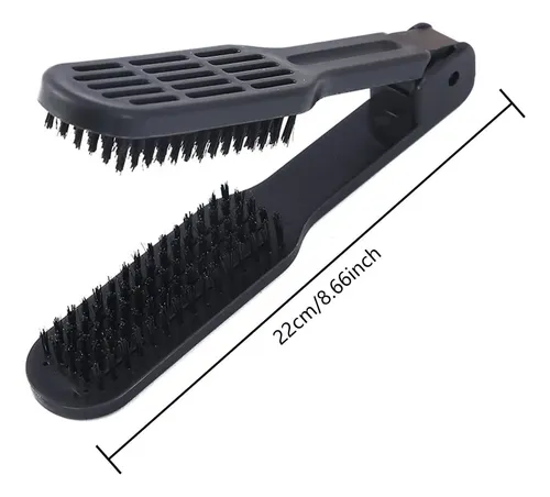 Ys. Clamp Hair Brush,double Brush Comb,hair Straightening