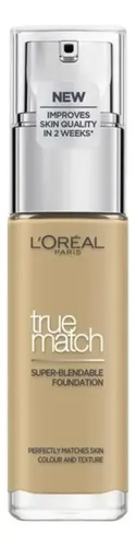 Base de maquillaje líquida L’Oréal Paris True Match Super-Bendable Base De Maquillaje True Match Super Blendable L’ Oréal Paris tono 4.d/ 4.wgolden natural – 30mL 30g