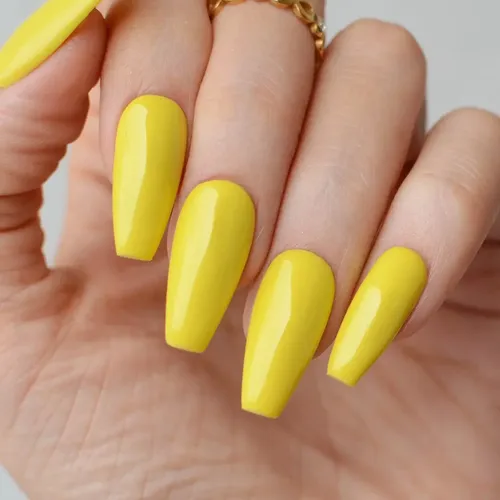 Pink Mask Semi Base Coat + Color Real Yellow X 15 Ml Color Amarillo