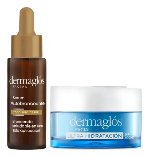 Combo Dermaglós Autobronceante Serum + Ultra Hidratación
