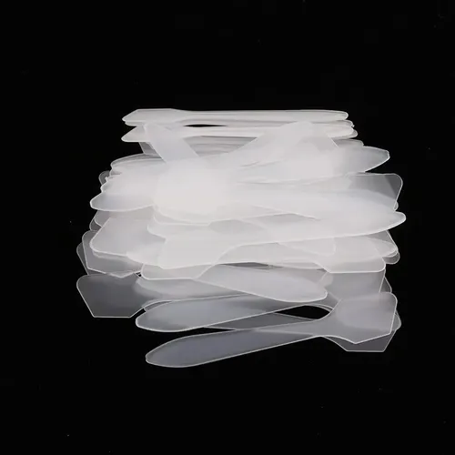 50 Cucharas Espátula Cosmética Desechable Plástico