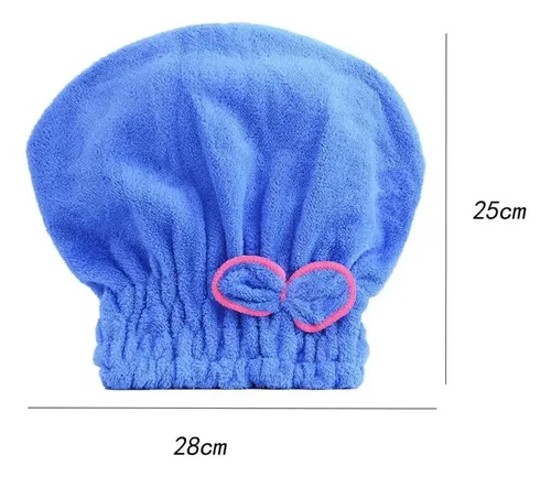 . Toalla De Baño Con 5 Cabezales Para Cabello Seco, Ligera .