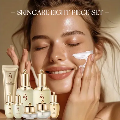 Set Facial De Colágeno 8 Pzs Hidratante Para Mujer