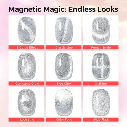 Esmalte Magnético 5-en-1 Gellaktik Plateado