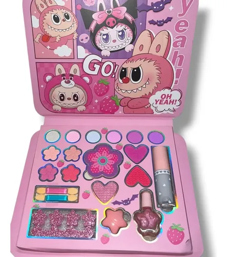 Paleta O Kit Estuche De Maquillaje Labubu Para Niña Spa