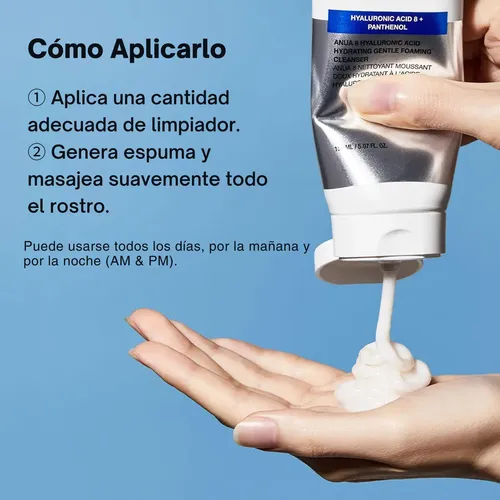 Anua Limpiador Espumoso Ácido Hialurónico X150ml