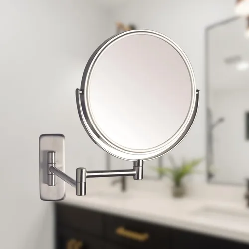 Espejo De Maquillaje Jerdon De Pared Con Aumento De 5 Aument