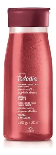 Jabón Líquido En Gel Tododia Cereza Y Avellana 300 Ml Natura