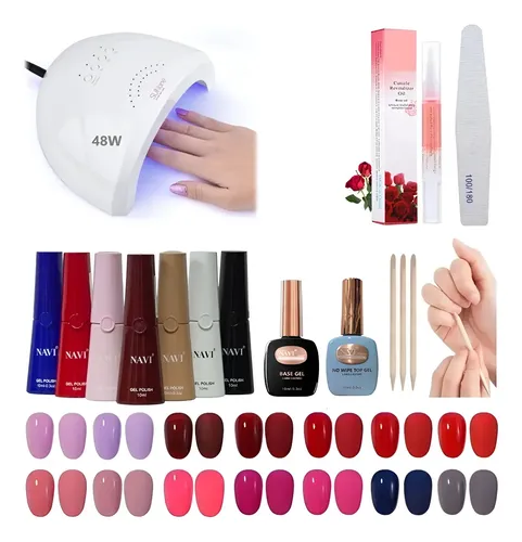 Kit Inicial X11 Cabina Led Uv 48w Gel Uñas Semipermanentes !