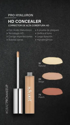 Corrector De Alta Cobertura Pro Hyaluron Concealer Idraet