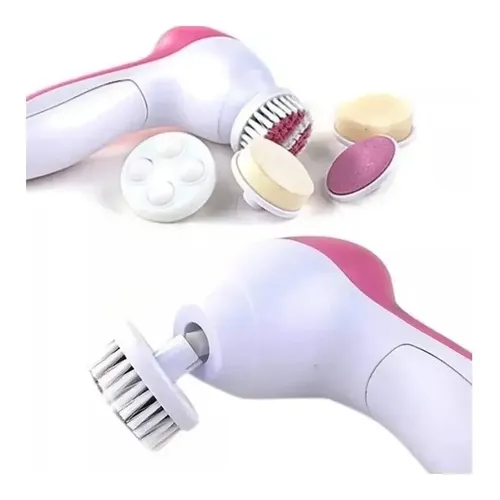 Cepillo Facial Masajeador Exfoliante Limpieza 5 En 1 A Pilas