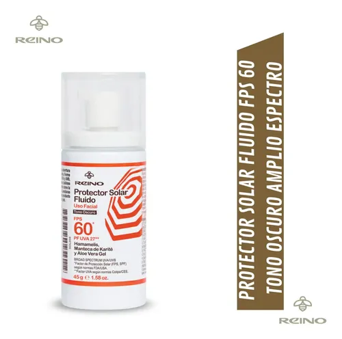Protector Solar Spf 60 Facial Corporal Fluido Tono Oscuro