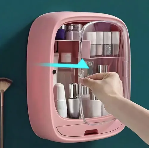 Estante Organizador Cosméticos Maquillaje Flotante De Pared