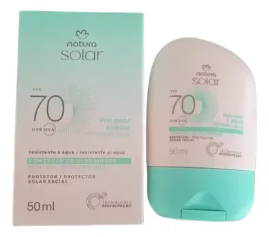 Protector Solar Natura Fps 70 Piel Mixta A Grasa 50 Ml