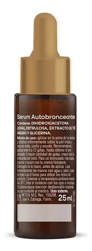Dermaglós Serum Autobronceante Facial X25ml.