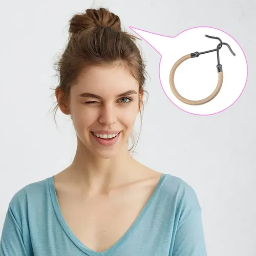 10 Ganchos Elásticos Para Peinar El Cabello (paquete), Cinta Negro Not Specified