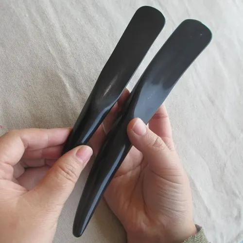 Tablero Gua Sha De Cuerno De Búfalo Negro Para Masaje Meridi