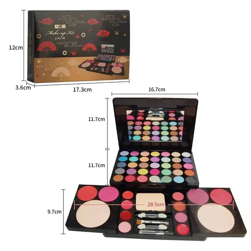 Paleta De Maquillaje Multifuncional, 49 Colores Variados