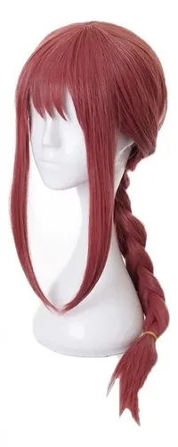 New .motosierra Hombre Makima Cosplay Peluca Larga 80 Cm I