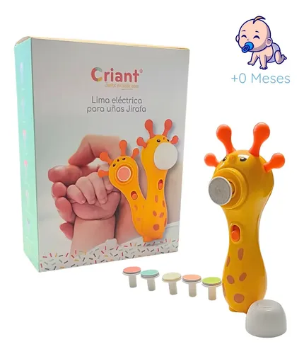 Lima Eléctrica Para Uñas De Bebé Criant Modelo Jirafa