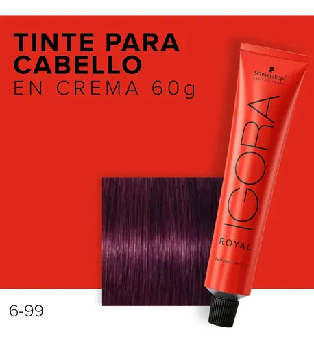 Igora Royal Tinte 60grs Tono 6-99 RUBIO OSCURO VIOLETA EXTRA