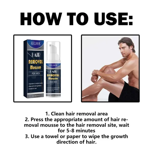 Mousse De Depilación Eelhoe Para Hombre De Una Sola Unidad,