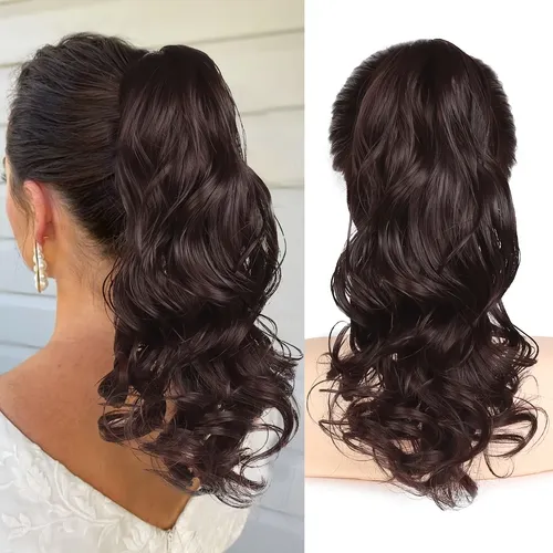 Extensiones De Cabello De Cola De Caballo Con Clip De 16