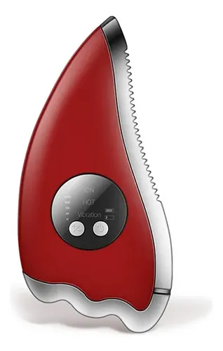 Placa Eléctrica Emcompr Con Raspador Facial Guasha Rojo