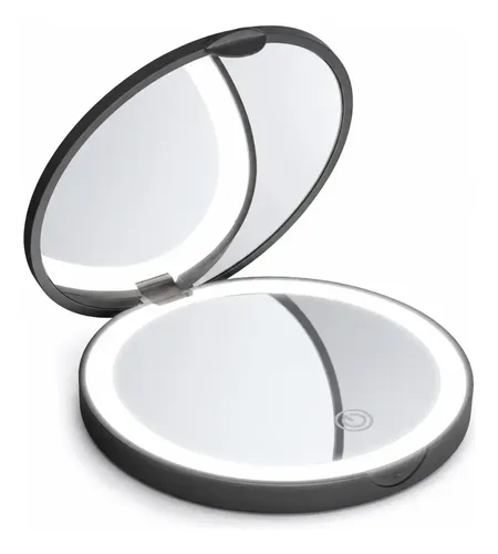 Gimify MLAR0348 Redondo – Blanco Cálido – Negro – Recargable USB-C 9 cm (Incluye: Con luz)