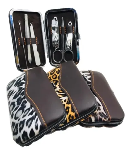 Set Kit Uñas Manicura 6 Piezas Estuche Importado Viaje Bolso