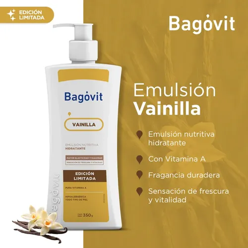 Bagovit A Emulsión Nutritiva Humectante Sweet Vainilla X350g Vainilla