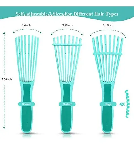 Set Peine Y Cepillo Desenredante Para Cabello Afro