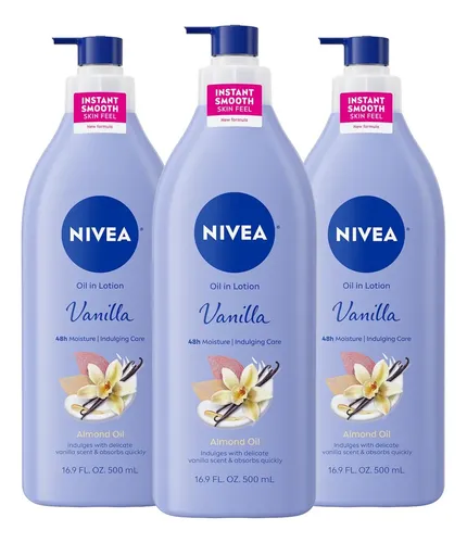 Crema Corporal Nivea Vainilla Aceite Almendras 500ml 48h