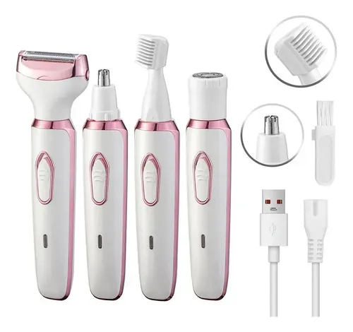 Depiladora Eléctrica Recargable 4 En 1 Para Mujer Zxw07